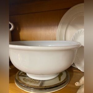 Elegant White Ceramic Serving Bowl